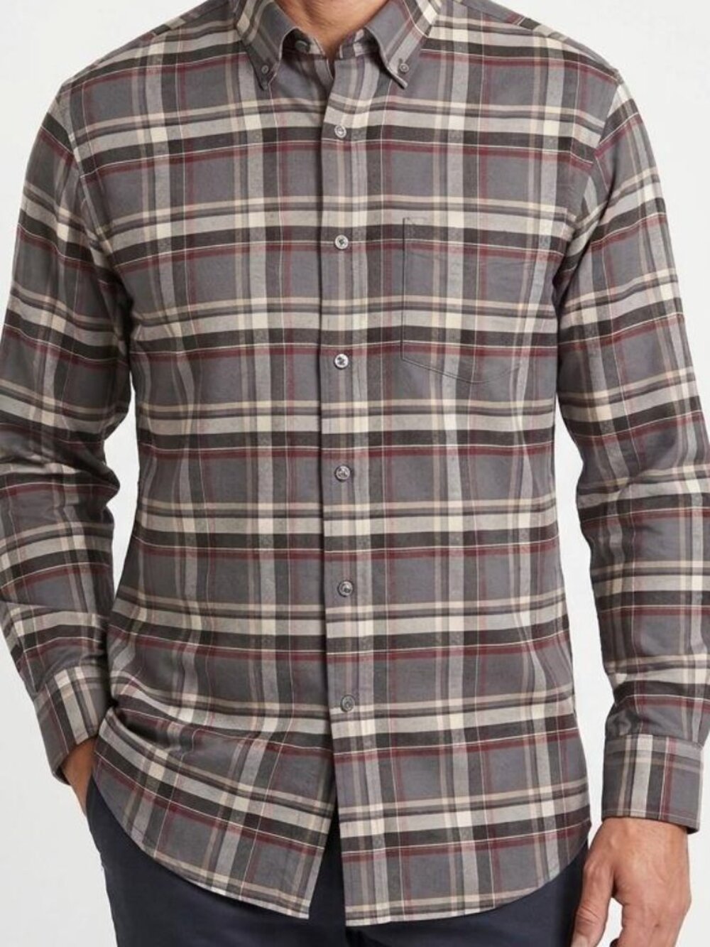 NWT Daniel Cremieux Signature Men’s XL Plaid Shirt Supima Cotton Cashmere $115
